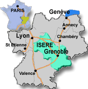 Grenoble, Lyon and Geneva in Rh�ne-Alpes - 22.7 ko